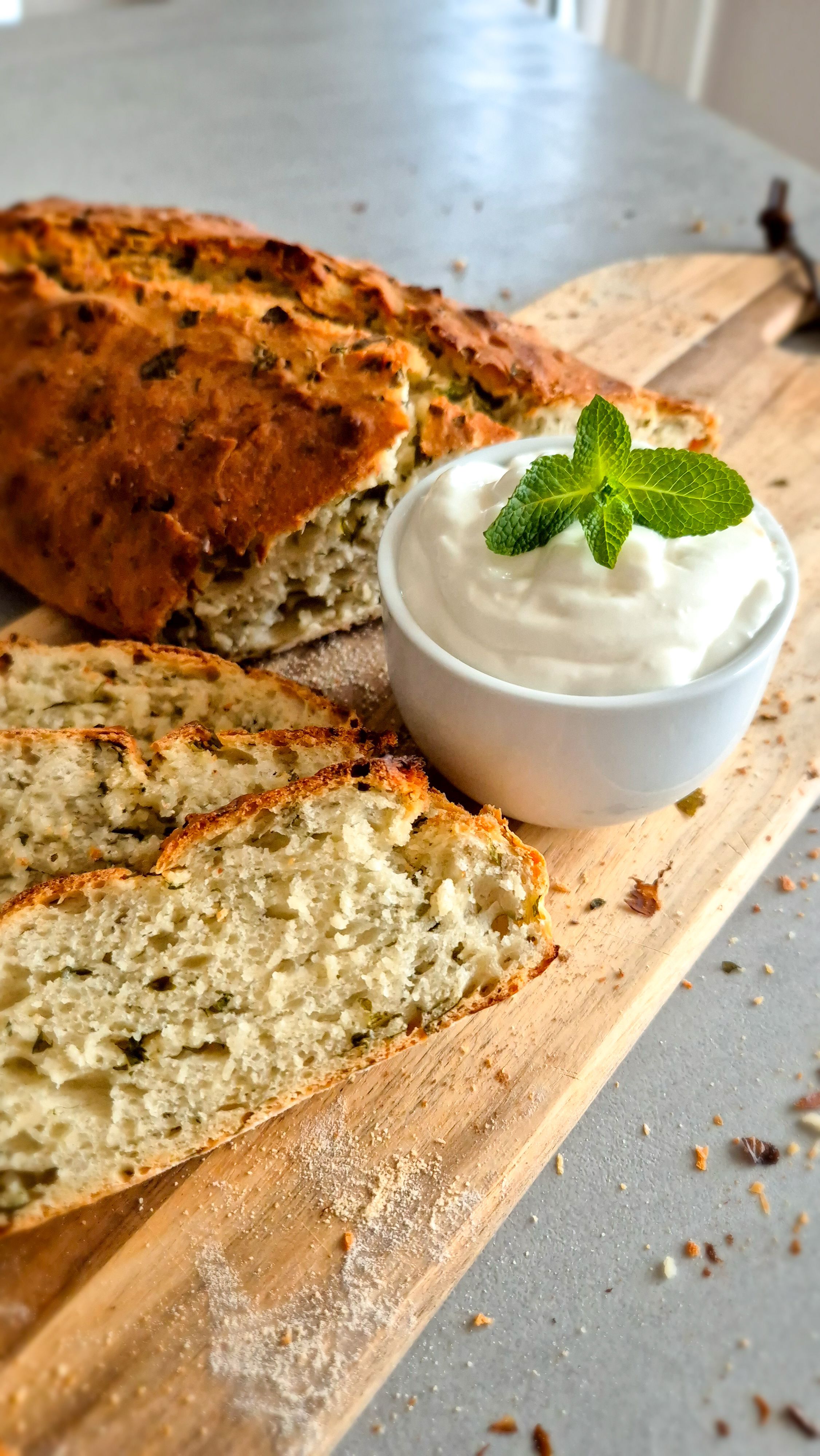 Rucola-Knoblauch-Brot