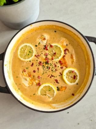 Hähnchen in Zitronen-Sahne-Sauce