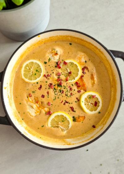 Hähnchen in Zitronen-Sahne-Sauce - Hauptbild