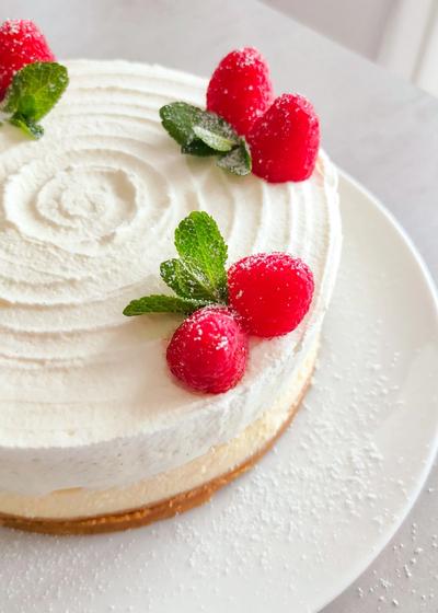 Vanilla White Chocolate Mousse Cheesecake - Bild 2