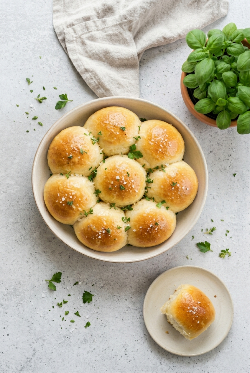 Weiche Dinner Rolls wie aus den USA
