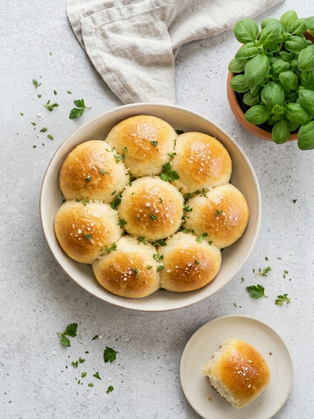 Weiche Dinner Rolls wie aus den USA