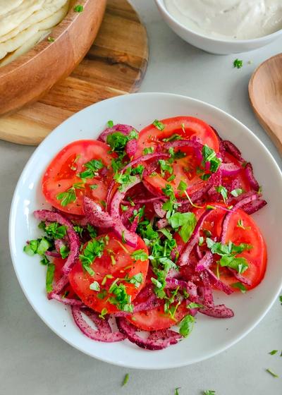 Orientalischer Tomaten-Zwiebelsalat - Bild 2