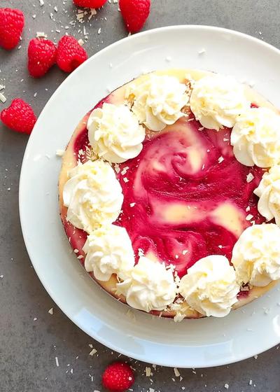 White Chocolate Raspberry Cheesecake | Himbeer-Cheesecake - Bild 2