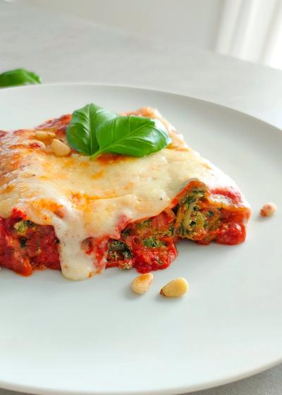 Cannelloni mit Spinat-Ricotta-Füllung und Béchamelsauce - Hauptbild