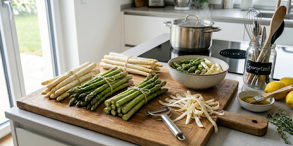Spargel zubereiten: Vom Einkauf bis auf den Teller