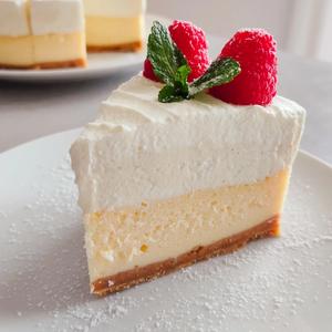 Vanilla White Chocolate Mousse Cheesecake