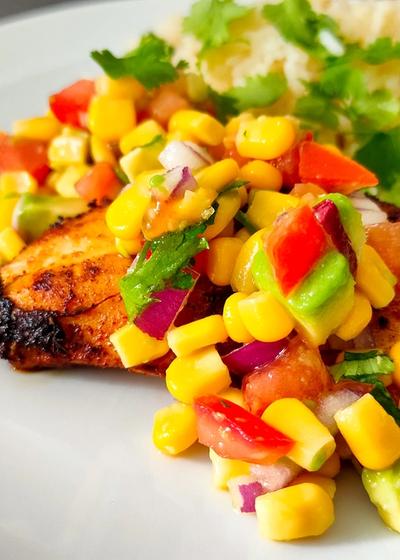 Hähnchen Cajun Style mit Avocado-Mais-Salsa - Hauptbild