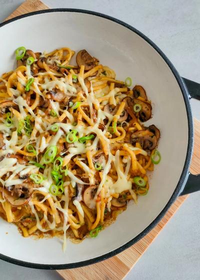Überbackene Spätzle mit Champignons - Hauptbild