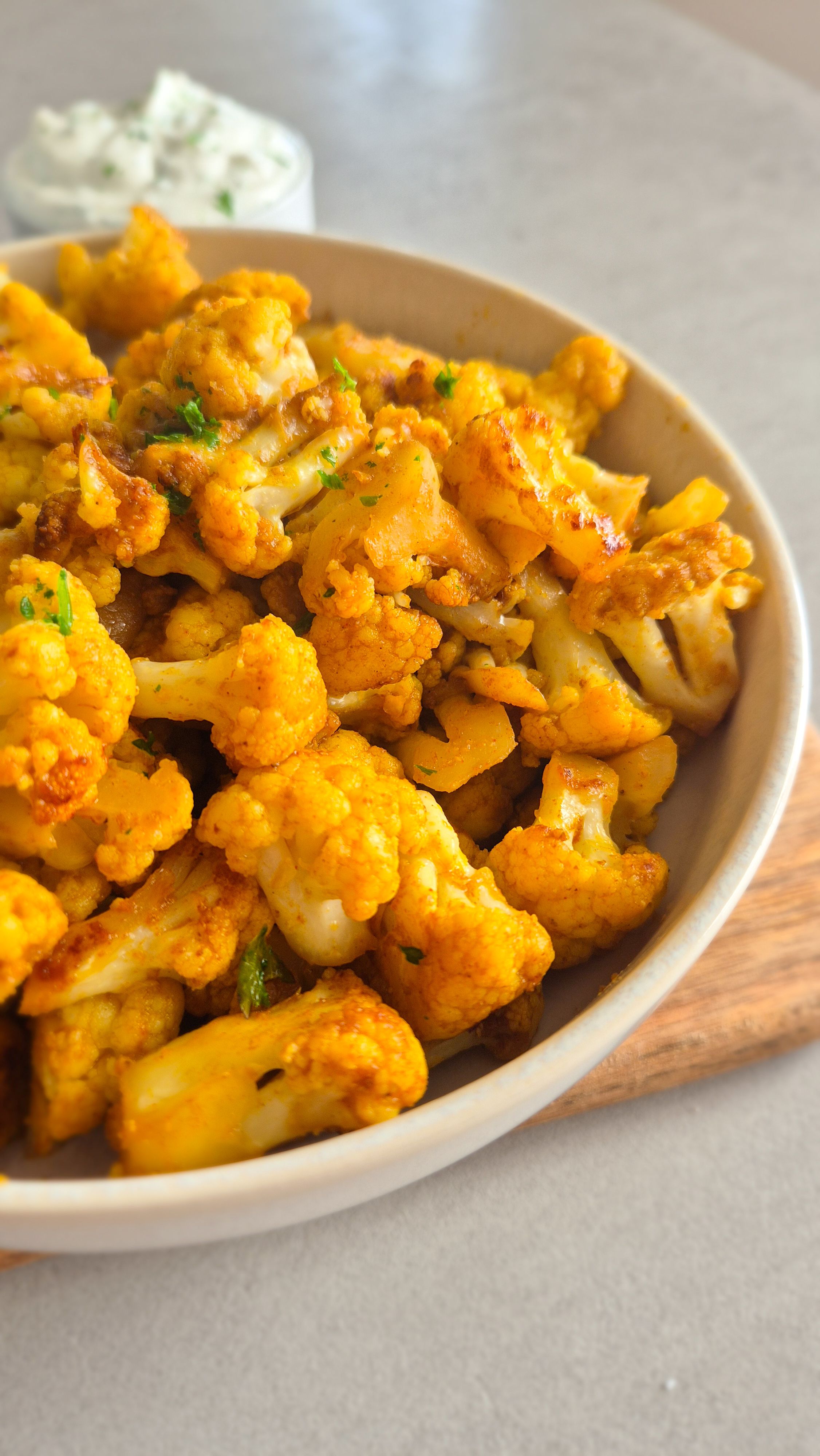 Einfacher Blumenkohl aus der Pfanne mit Curry-Note