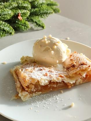 Schneller Bratapfelstrudel