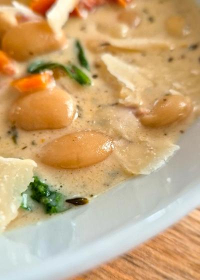 Mediterrane weiße Riesenbohnensuppe - Bild 3