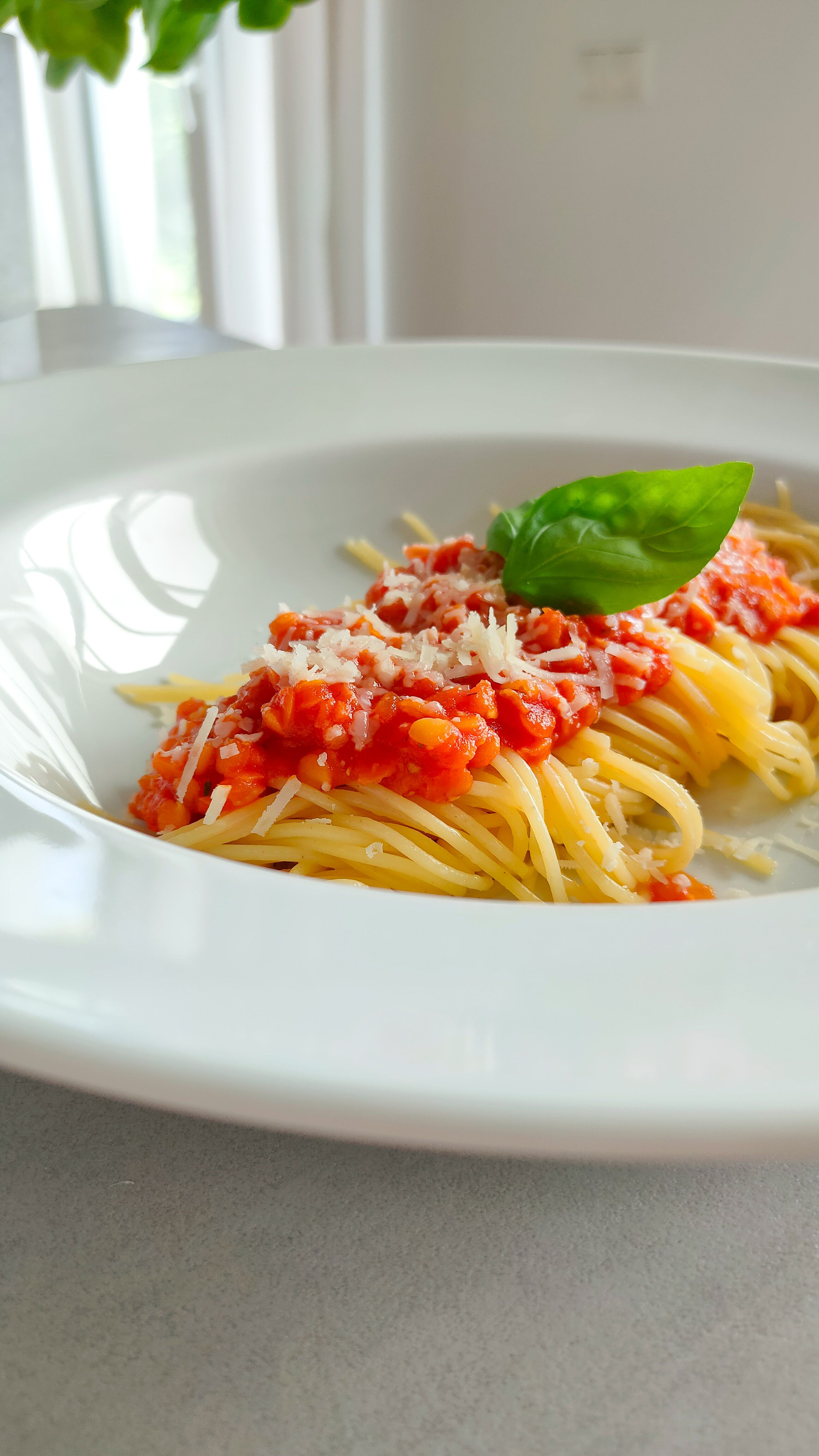 Rote Linsen Bolognese mit Fenchelsamen