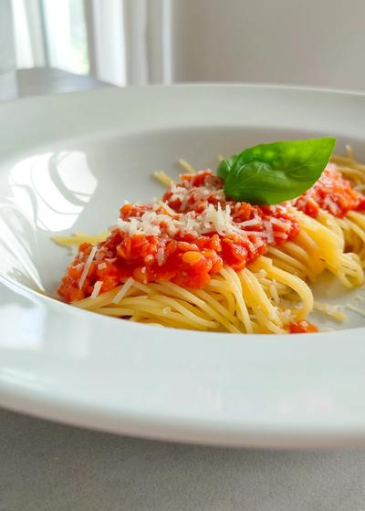Rote Linsen Bolognese mit Fenchelsamen - Hauptbild