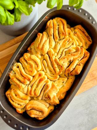 Express-Kräuter-Faltenbrot (Zupfbrot)