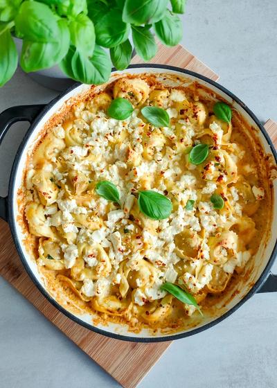 Überbackene Pilz-Tortellini in unter 30 Minuten - Hauptbild