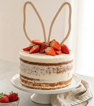 Erdbeer-Mascarpone-Kuchen: Ein einfaches Naked Cake Rezept