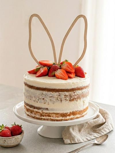 Erdbeer-Mascarpone-Kuchen: Ein einfaches Naked Cake Rezept