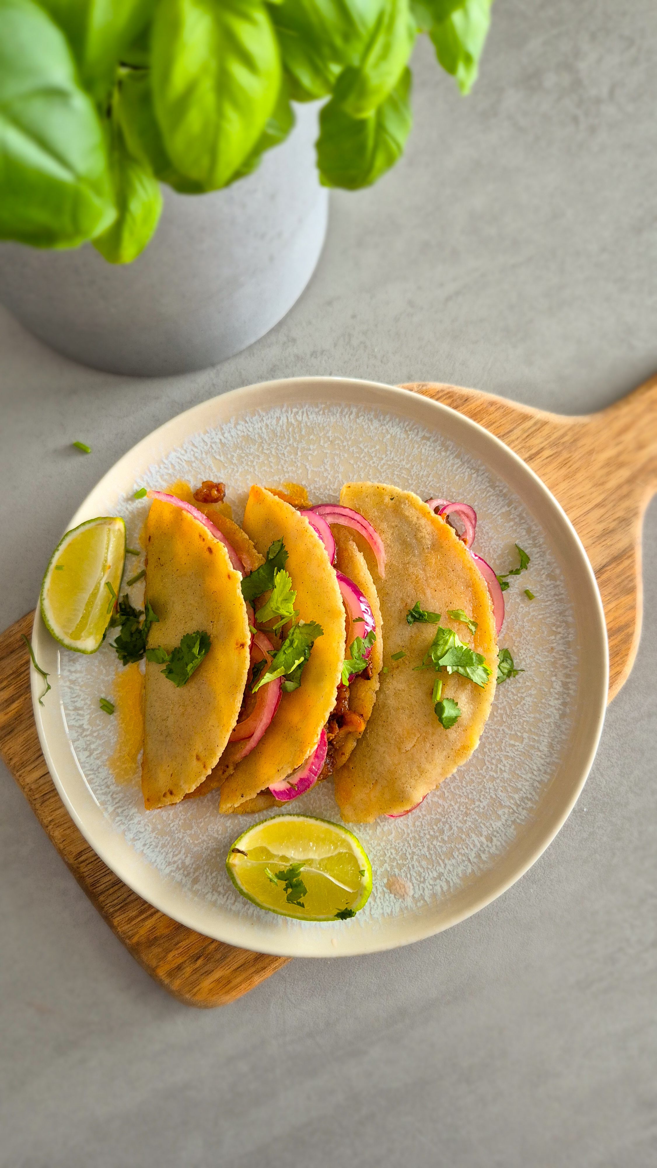 Tacos de chicharrón prensado