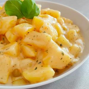 Cremige Schmelzkäse-Sahne-Kartoffeln