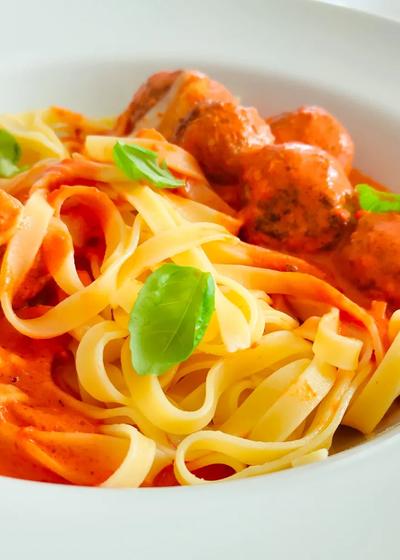 Spaghetti mit Fleischbällchen - Hauptbild