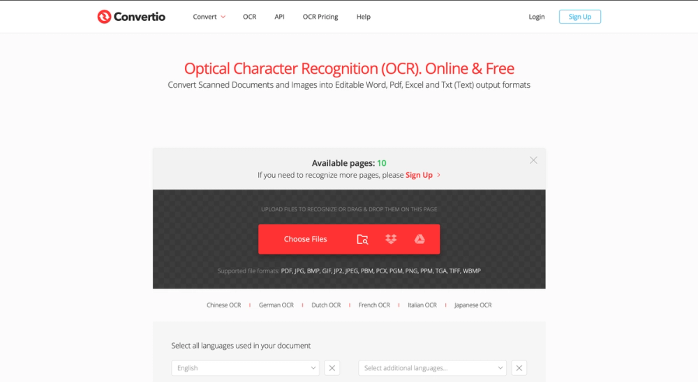 image of Convertio OCR