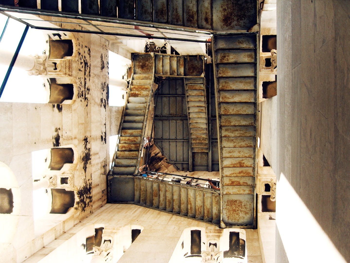 Staircase in Saint Domnius Bell Tower - Split, Croatia