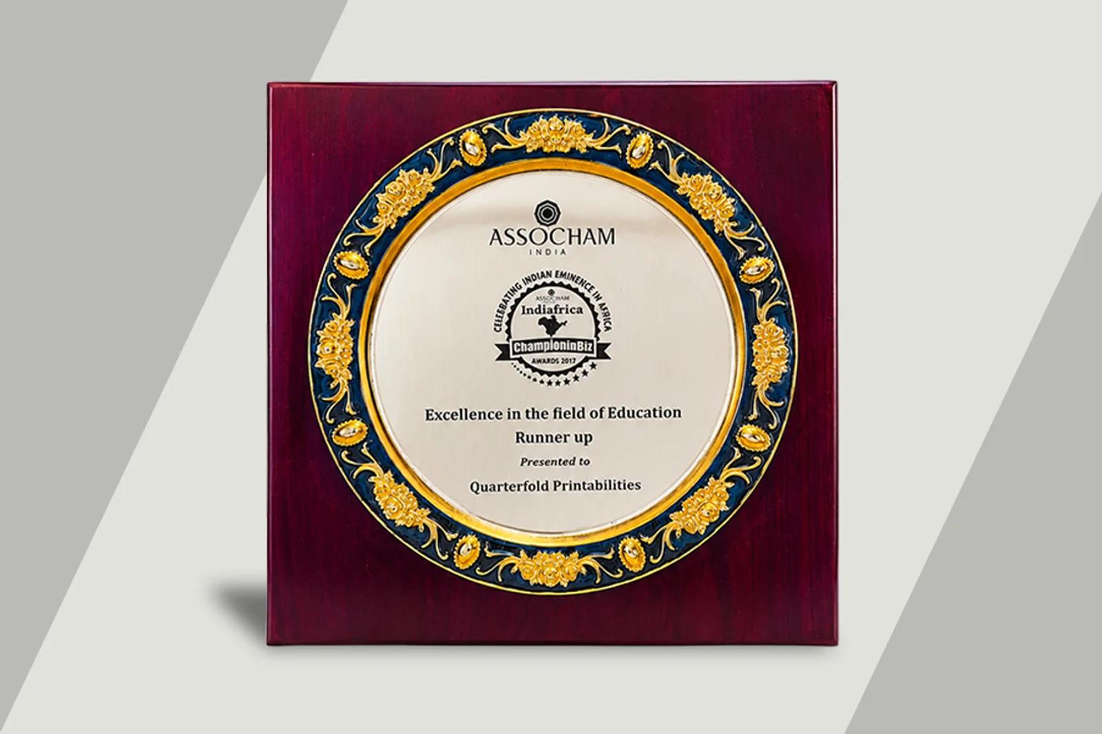 ASSOCHAM Indiafrica “Champion in Biz” Awards, 2017