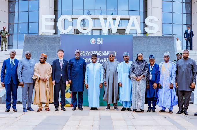 Tinubu Opens China-Funded ECOWAS Headquarters, Tells West Africa to Stop Consuming What It Cannot Make