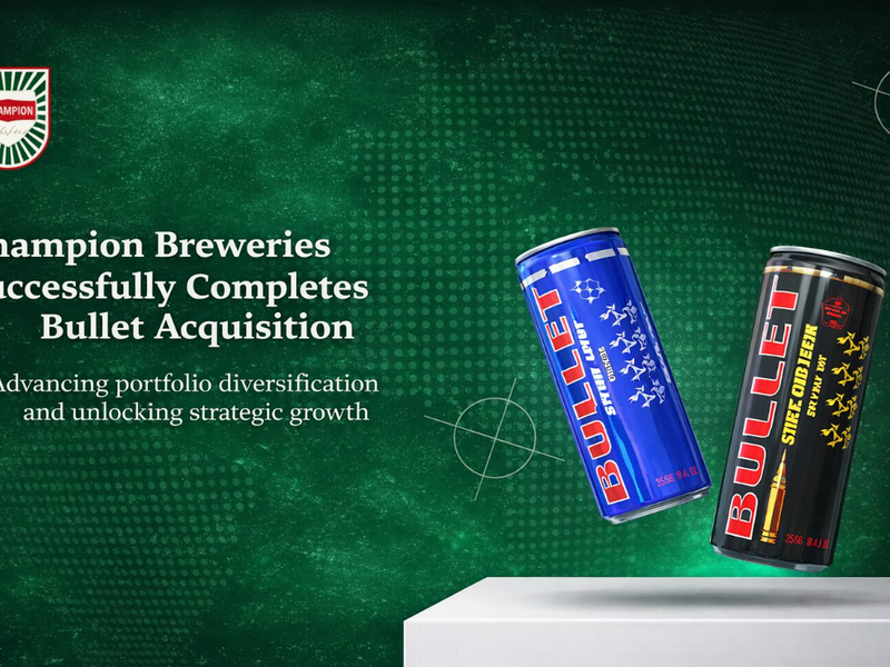 Champion Breweries Closes Bullet Acquisition, Gains Foothold in 14 African Markets