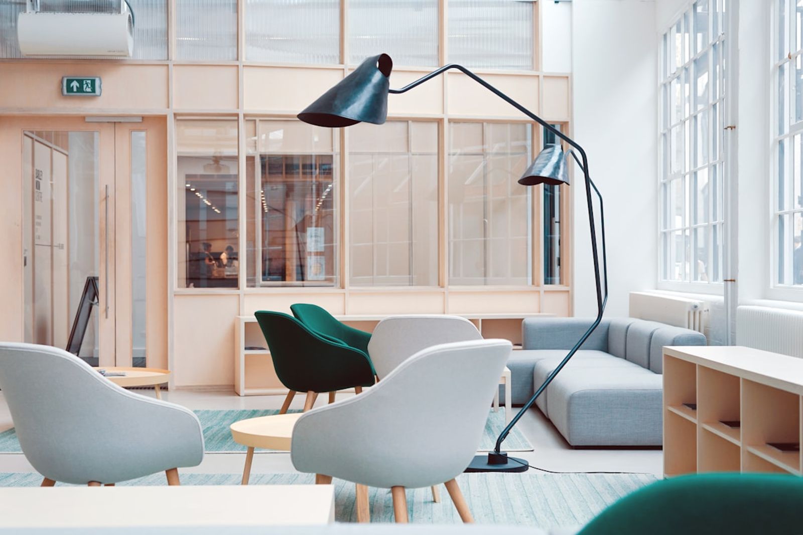 The Entoto Executive Desk in a styled interior