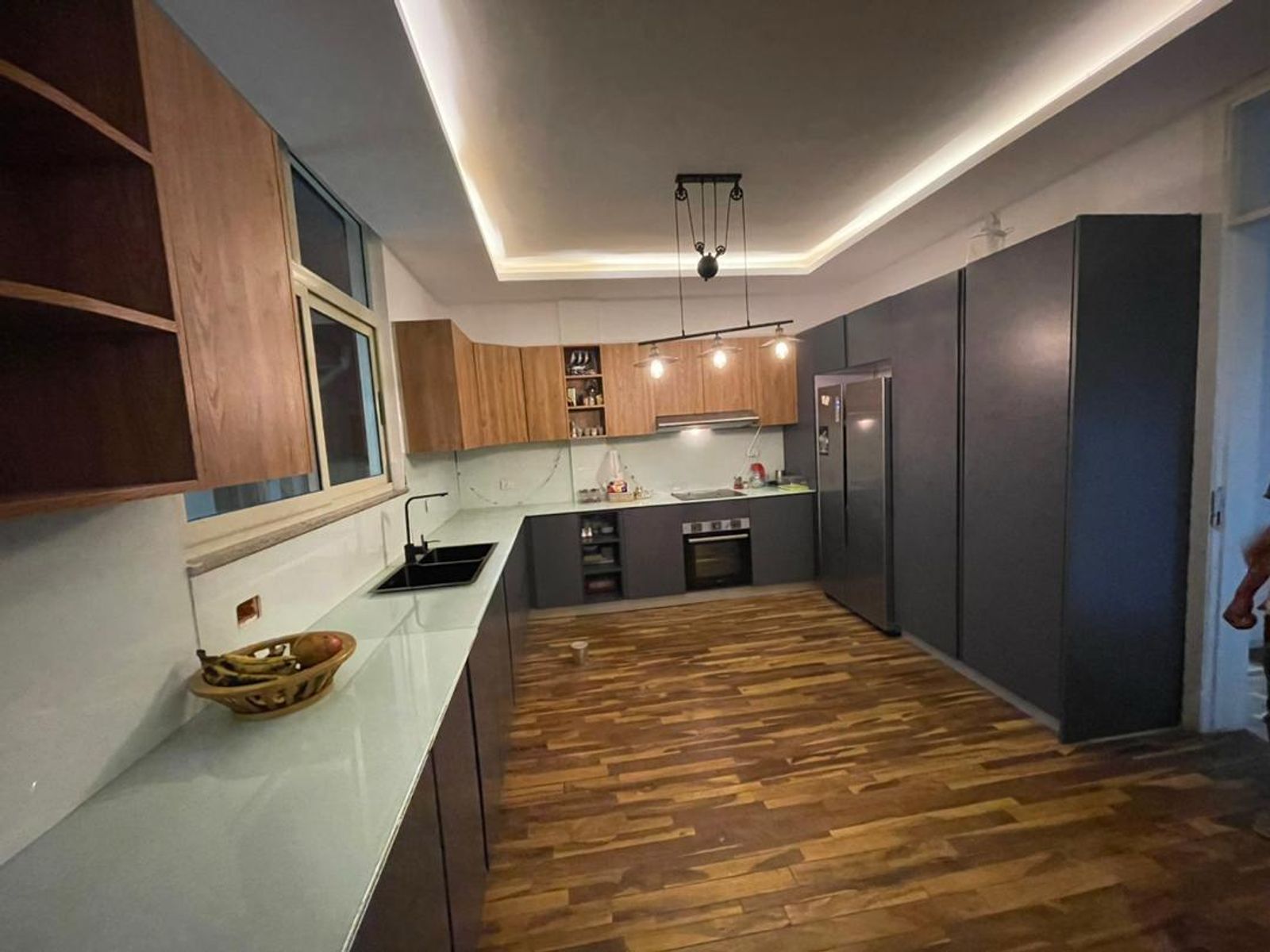 The Charcoal & Oak Kitchen in a styled interior