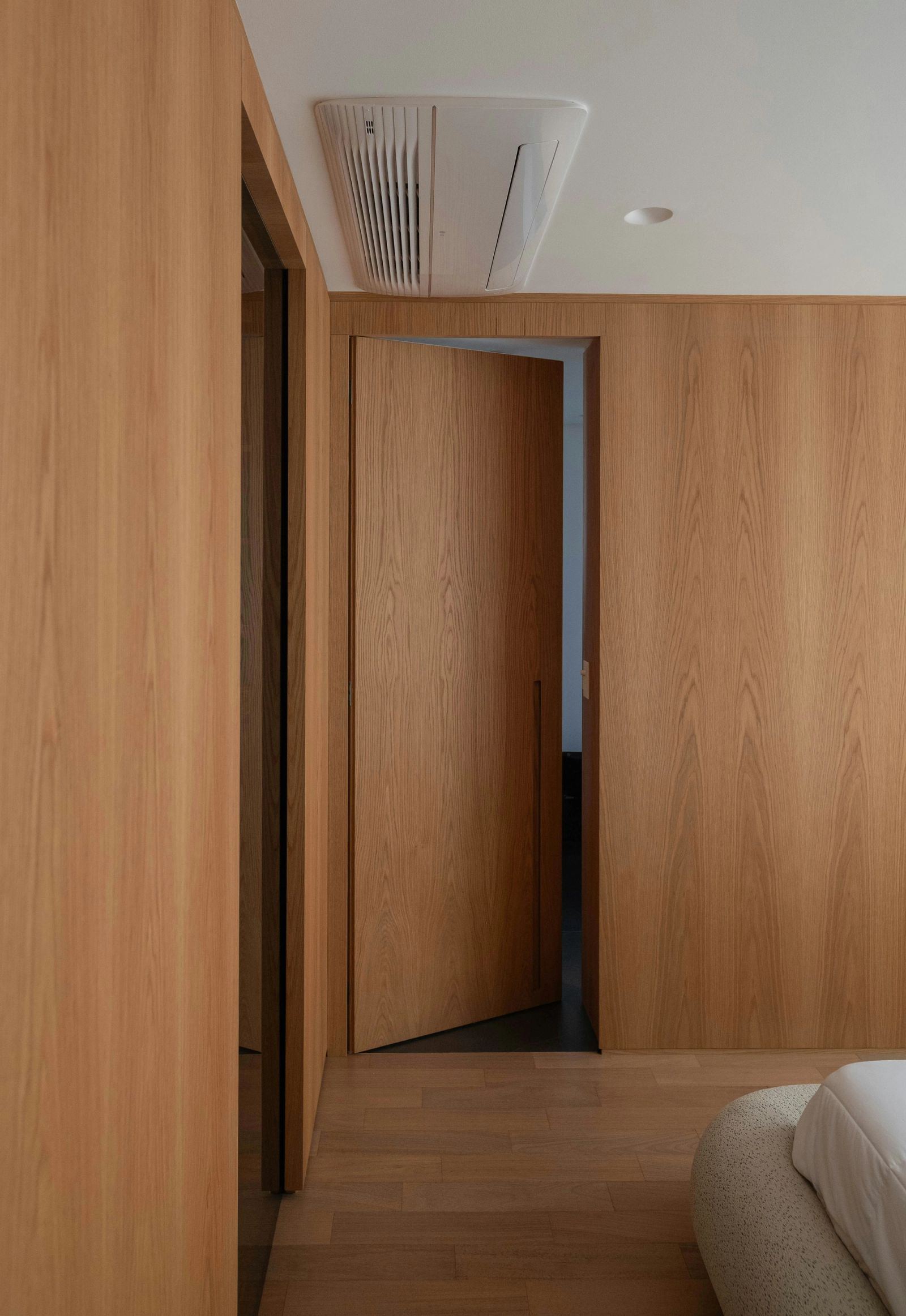 The Oak Flush Door in a styled interior