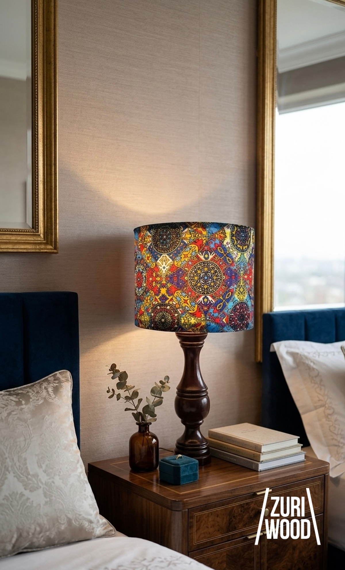 The Patterned Bedside Lamp