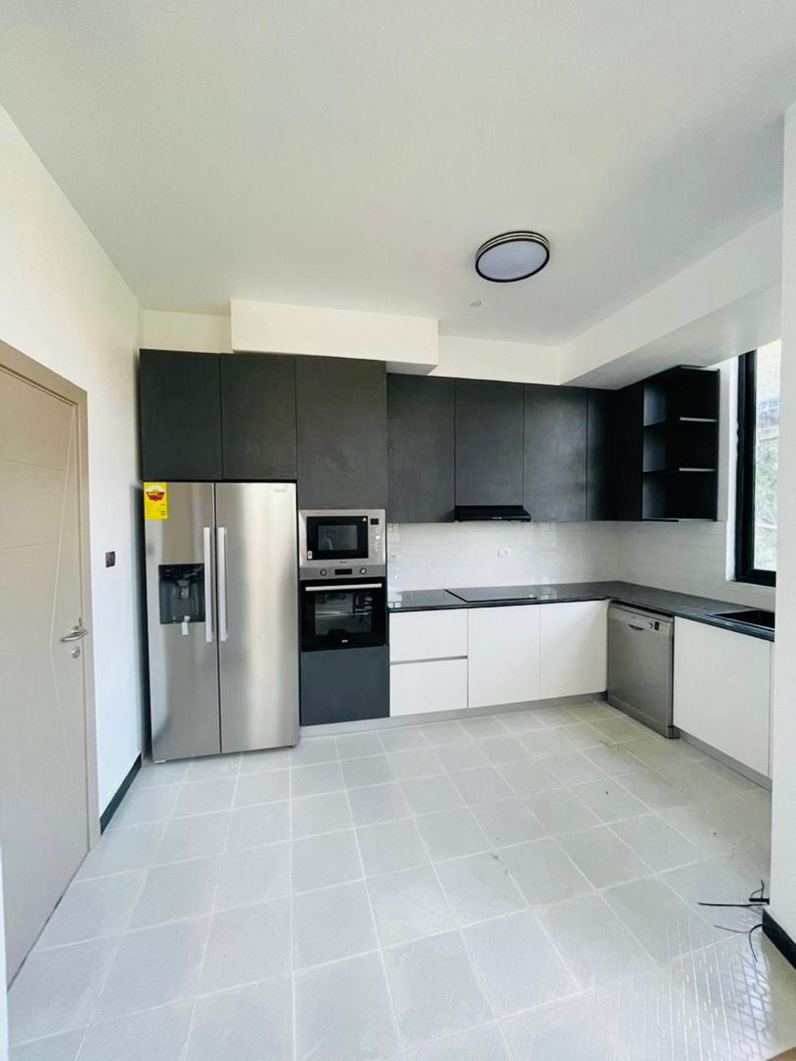 The Matte Black Kitchen in a styled interior