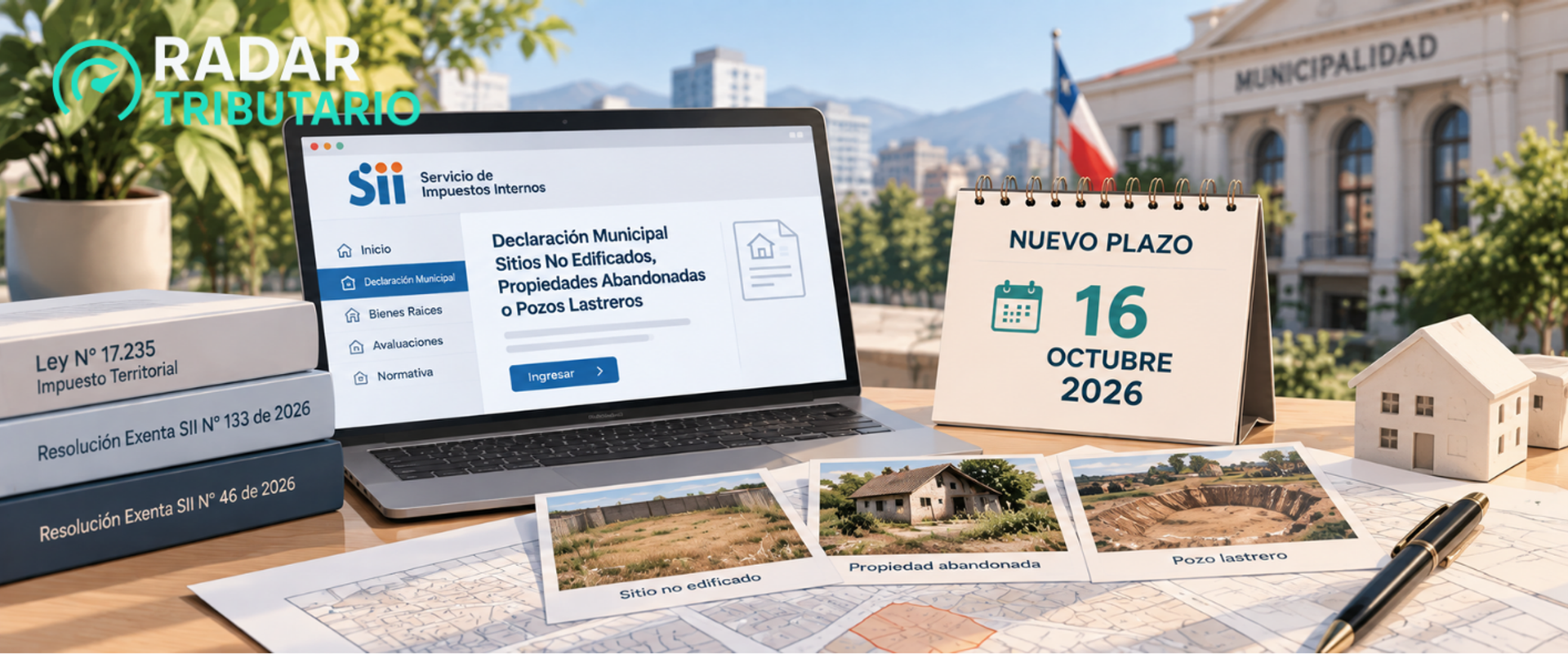 Documento oficial del SII sobre plazos de información tributaria para municipalidades