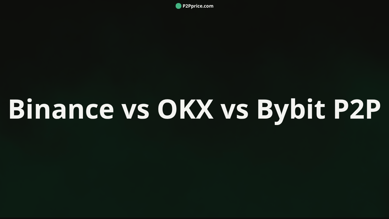 Binance vs. OKX vs. Bybit P2P: Why the Same USDT Has Different Prices Across Platforms
