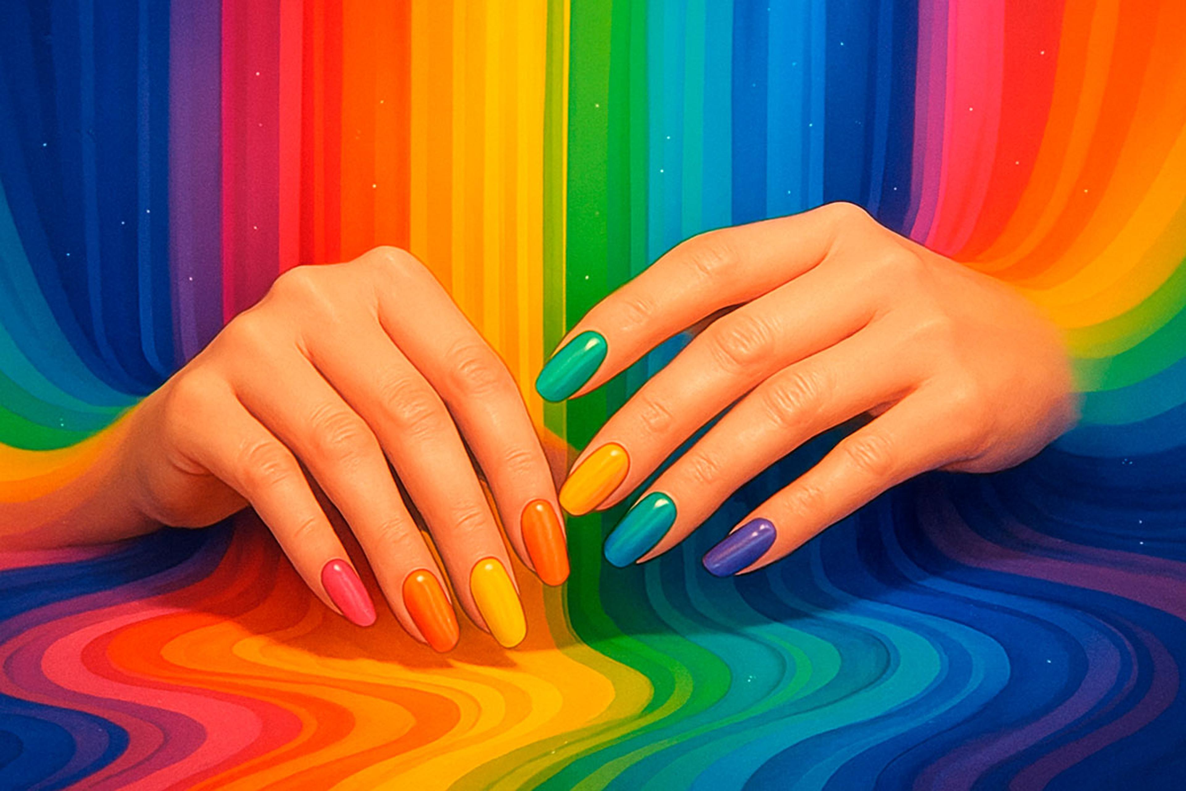 Rainbow Nail Art: Color, expresión y alegría en tus uñas