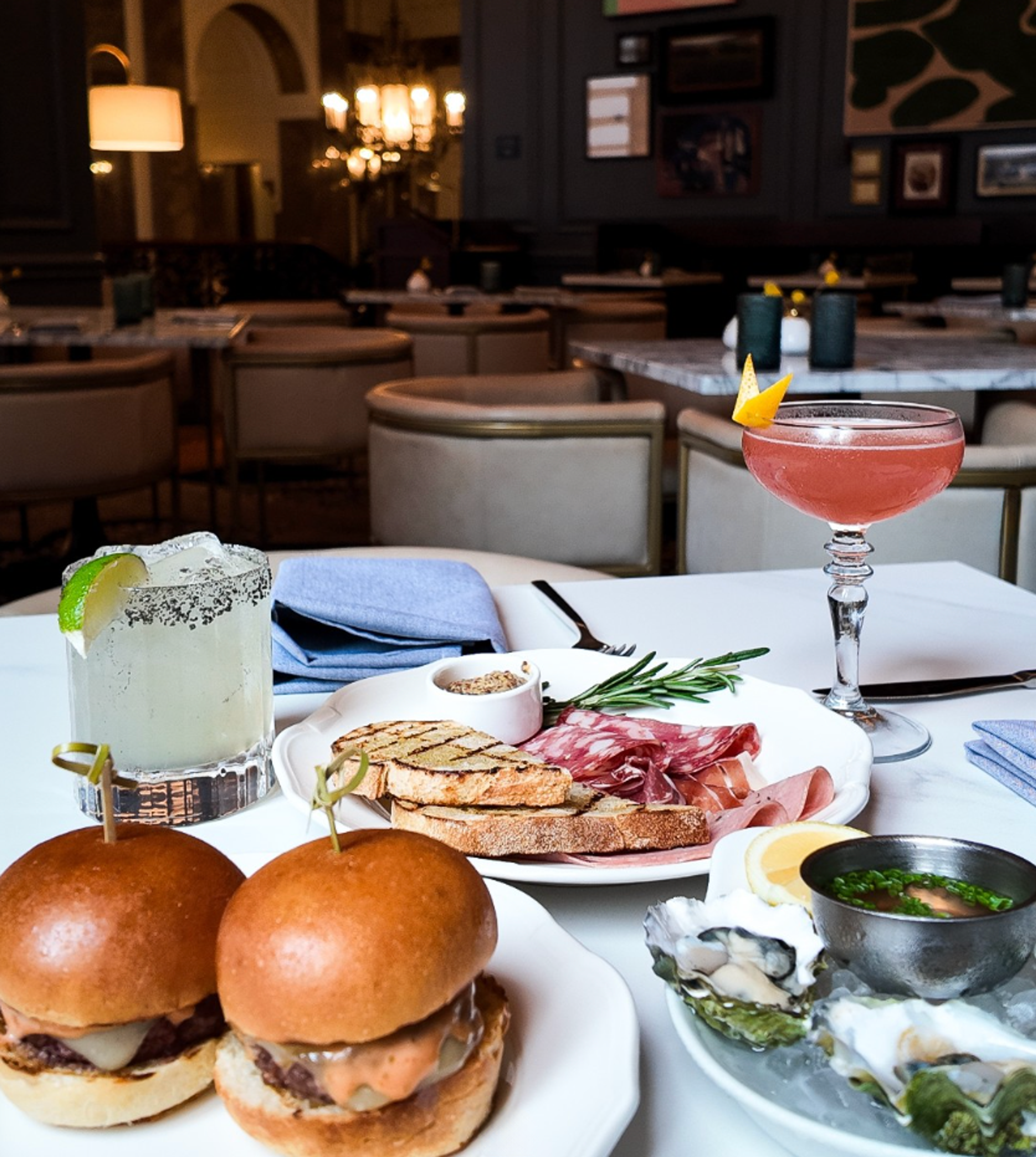 The Post Room table spread