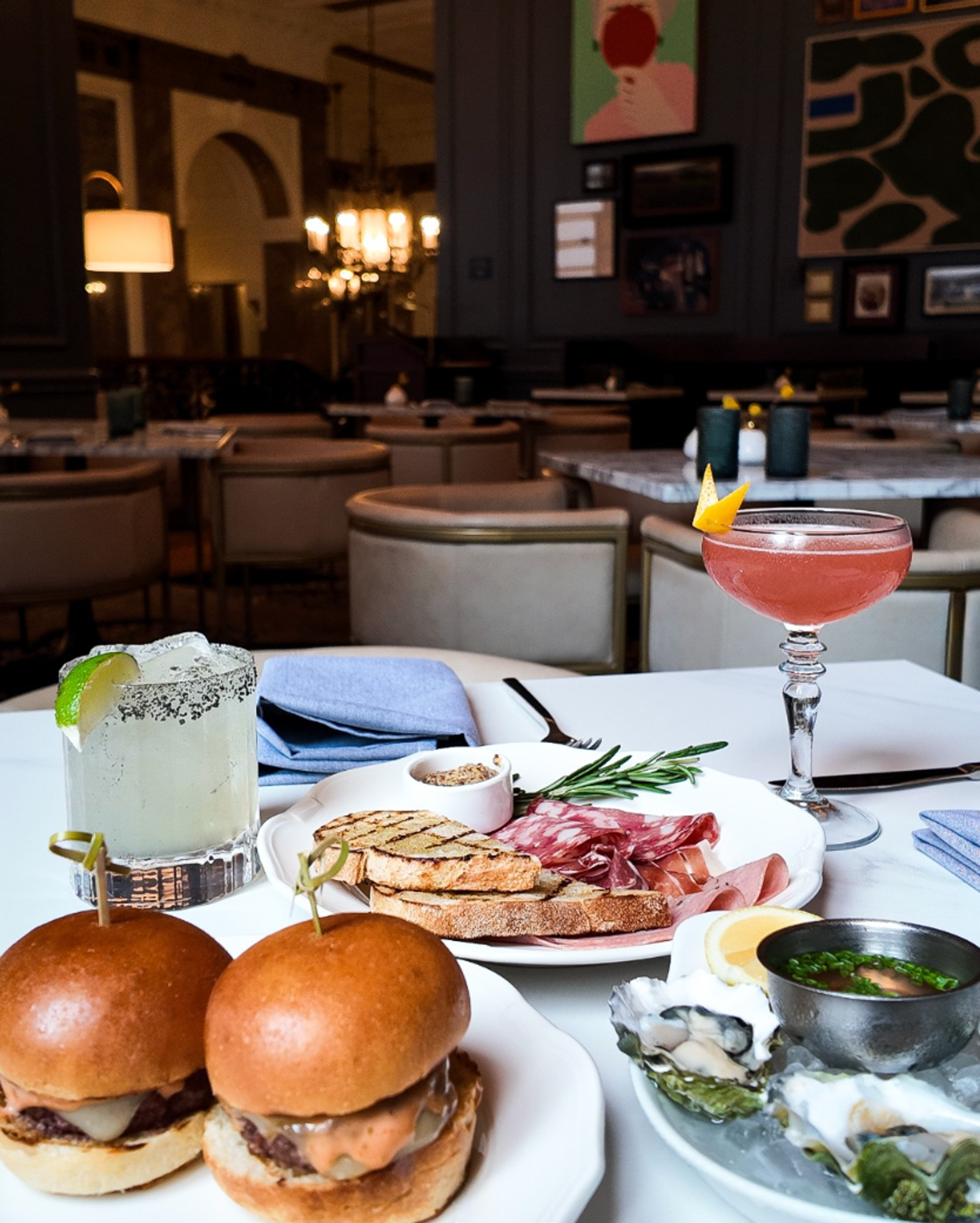 The Post Room table spread