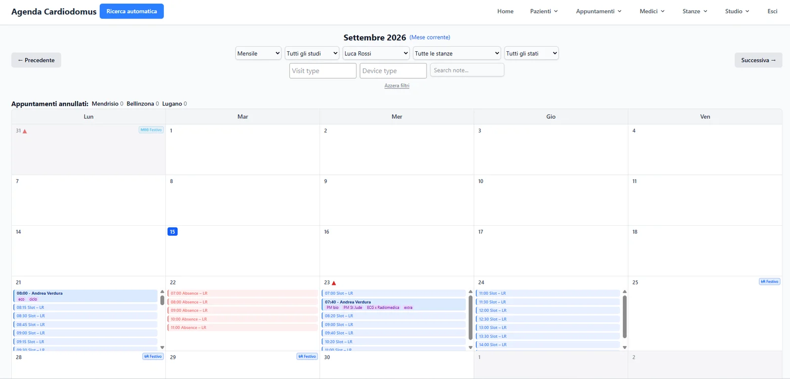 monthly view