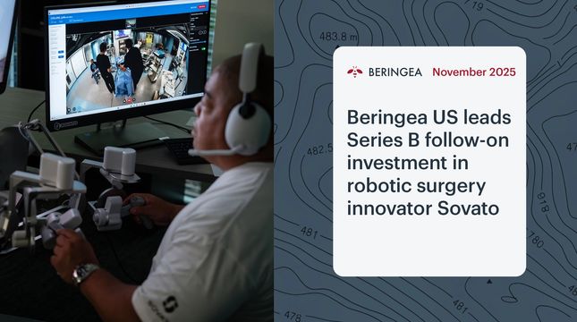 Beringea U.S. makes follow-on investment in Sovato as lead investor in oversubscribed Series B funding round