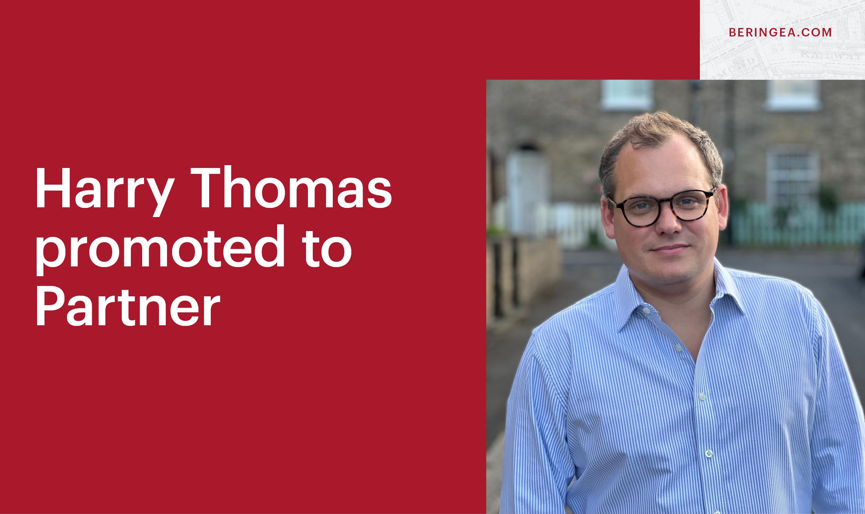 Beringea promotes Harry Thomas to Partner - Featured Image