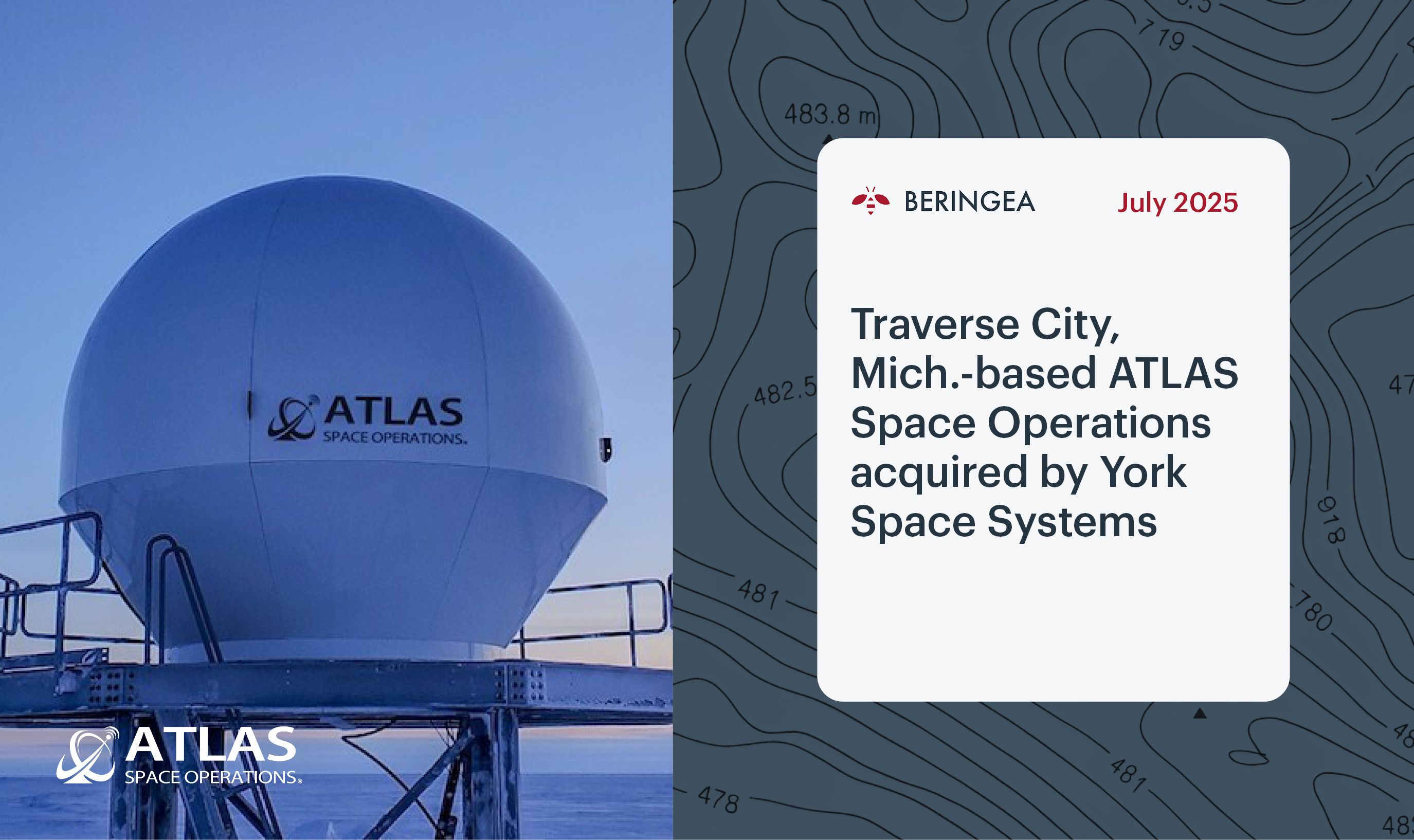 Beringea U.S. portfolio company ATLAS Space Operations acquired by York Space Systems