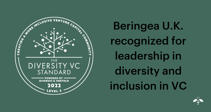 Beringea U.K. recognised for leadership in diversity and inclusion in VC - Featured Image