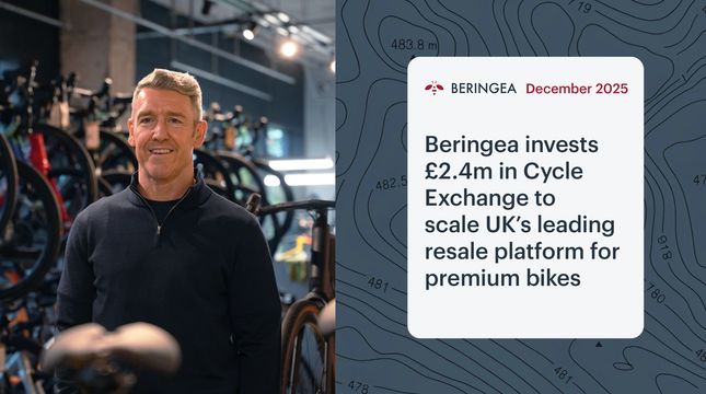 Beringea invests £2.4m in Cycle Exchange to accelerate growth of premium pre-owned bike platform