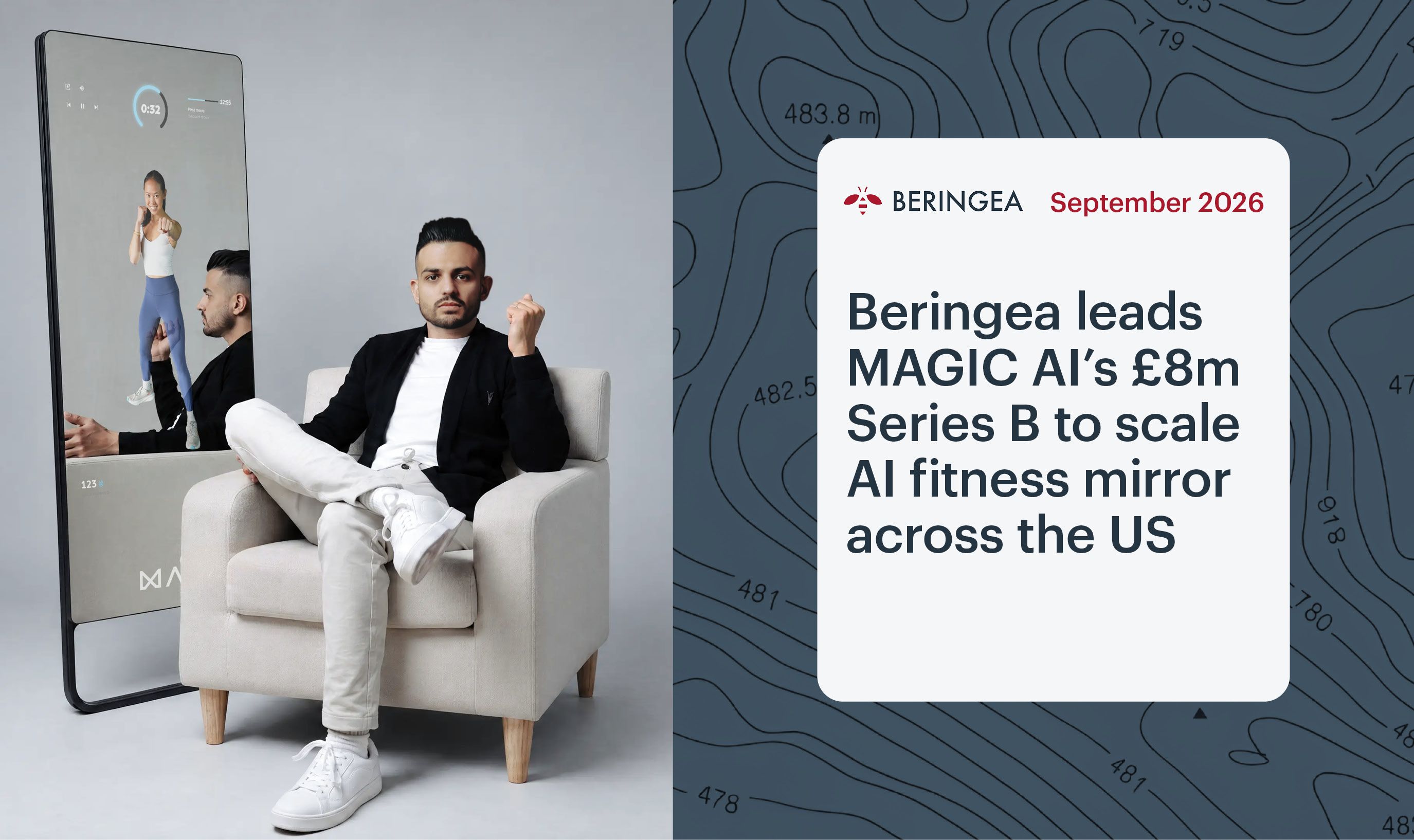Beringea leads MAGIC AI’s £8m Series B  to scale AI fitness mirror across the US