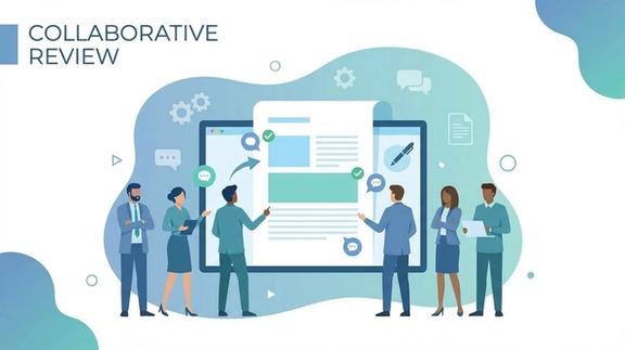 Engineers collaborating on a design document before writing code
