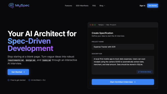 Getting started with myspec 