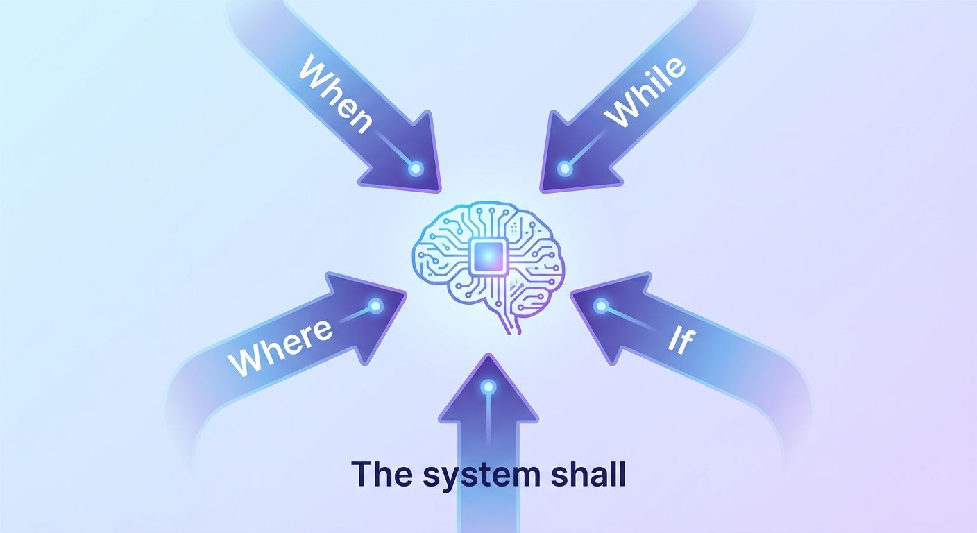 Structured EARS requirements contrasted with vague natural language specifications
